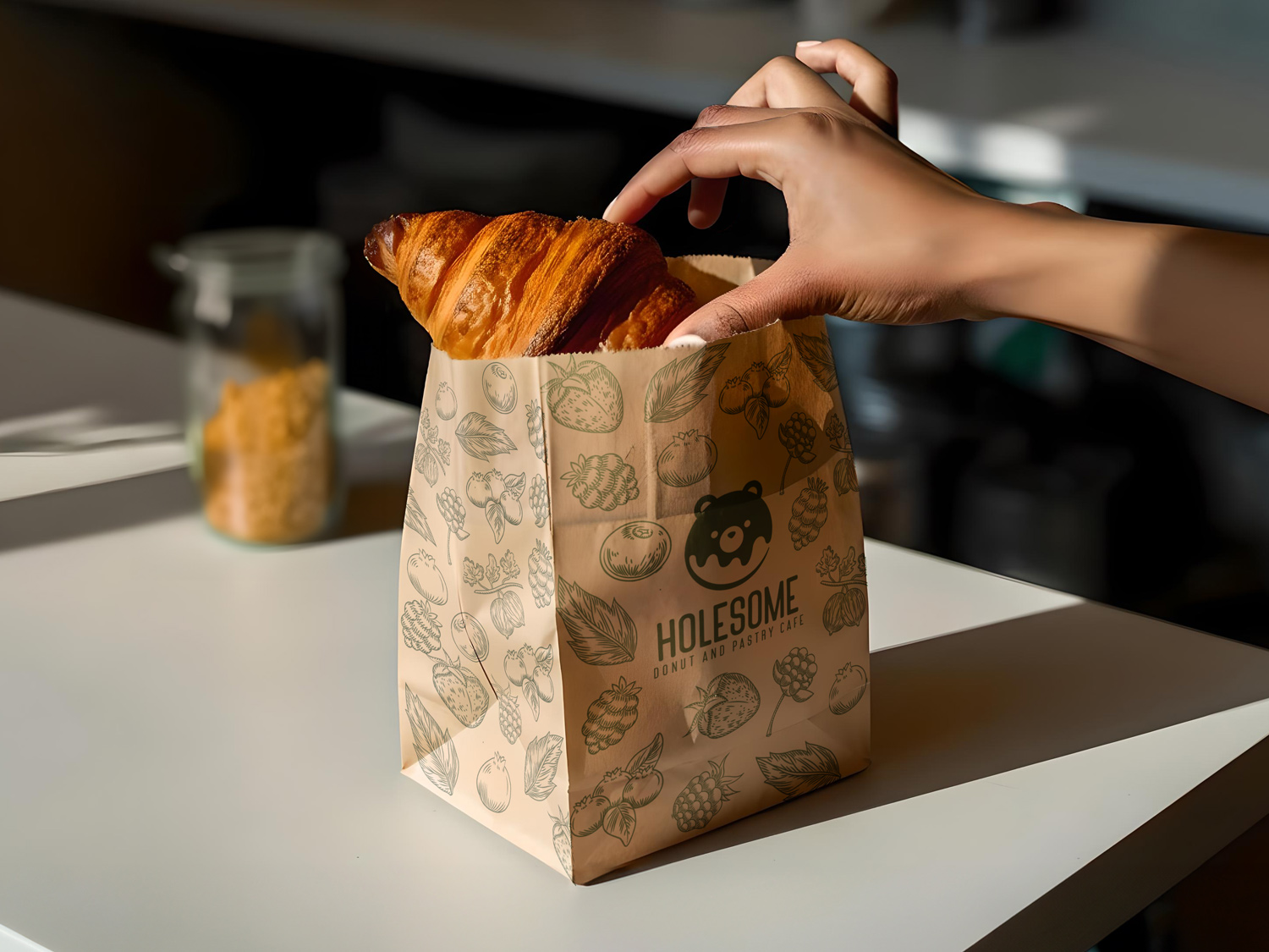 HoleSome Pastry Packaging Sleeve Branding