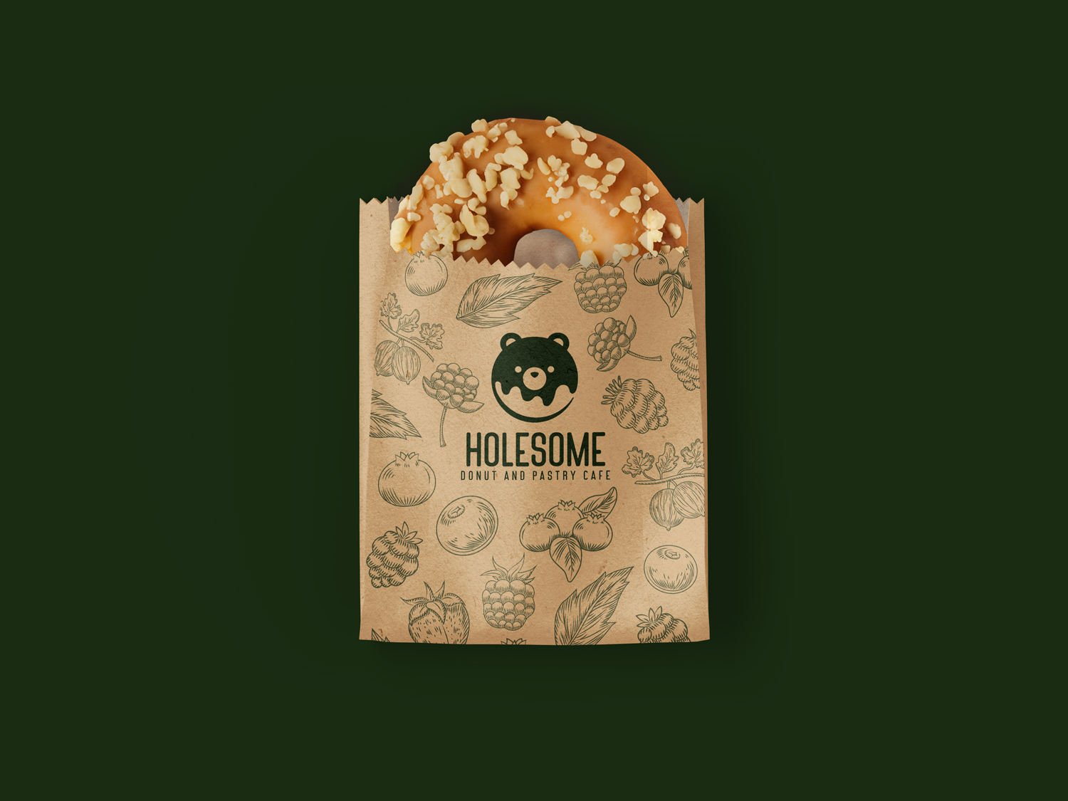 HoleSome Pastry Packaging Sleeve Branding